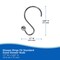 Kenney Mfg Abstract Rust-Resistant Metal Double Decorative Shower Curtain Hooks, Set of 12, Brushed Nickel KN62101PS - alternate 4